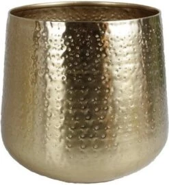 Gina Da - Bloempot - Karakter - Goud - Metaal - 15 Cm Hoog -Tuin En Buiten 1098x1200 1