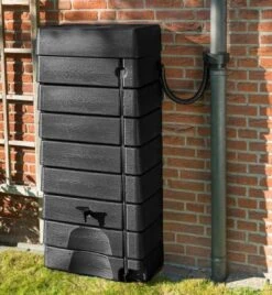 Garden Muurtank Regenton Zwart 320l - ThuisTuinieren.nl -Tuin En Buiten 1104x1200