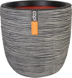 Capi Europe - Bloempot Bol Rib NL - 35x34 - Antraciet - Voor Binnen En Buiten - KOFZ932 -Tuin En Buiten 1109x1200 1