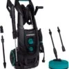 VONROC PRO Hogedrukreiniger V25-2 – 2500W – 195 Bar – 468 L/h – Duurzame Inductiemotor – Incl. 8m Slang, Slanghaspel, Terrasreiniger, Reinigingstank En Meer -Tuin En Buiten 1130x1200 1