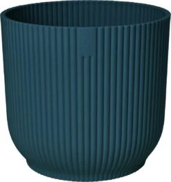 Elho Vibes Fold Rond Wielen 35 - Bloempot Voor Binnen - Ø 34.9 X H 32.4 Cm - Diepblauw -Tuin En Buiten 1130x1200 2