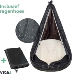 Vita5 Macramé Hangstoel - Voor Binnen En Buiten - Zonder Standaard - Incl. Kussen, Boekenvak En Beschermhoes - Tot 150kg - Beige 23 Vita5 Macramé Hangstoel - Voor Binnen En Buiten - Zonder Standaard - Incl. Kussen, Boekenvak En Beschermhoes - Tot 150kg - Beige -Tuin En Buiten 1171x1200