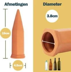 Bloomin Waterdruppelaar Van Terracotta - Waterdruppelaar Voor Planten - Druppelsysteem - Irrigatiesysteem - Watergeefsysteem - Bewateringssysteem - 8 Stuks -Tuin En Buiten 1188x1200 1