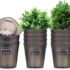 Merkloos Kruidenpot Waterreservoir Verse Kruiden Plantenpot Met Watergeefsysteem Voor Vensterbank Keuken Kruidentuin Binnen Set Van 10 Stuks Zwart -Tuin En Buiten 1200x1002