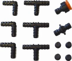 Meisterhome ® - 30 Meter - Druppelslang - Druppelsystemen - Zweetslang - Bewatering - Bewateringssysteem - Druppelsysteem - Irrigatie Set - 70% Waterbesparing - Druppelaars - Tuin, Gras, Planten - Met 38 Hulpstukken Voor Vast Zetten En Verlengen -Tuin En Buiten 1200x1014