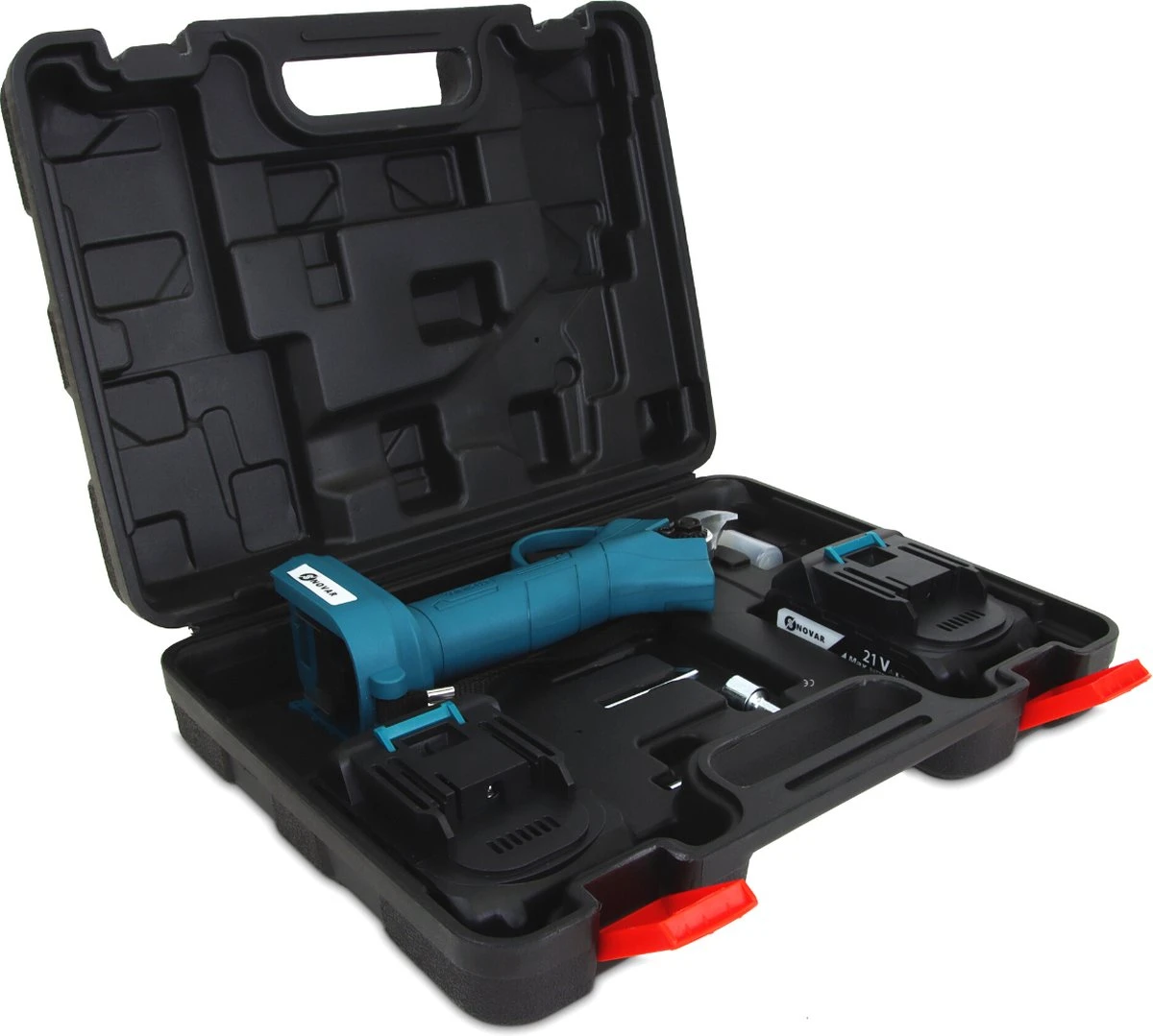 NovarGarden® Elektrische Snoeischaar NG1 - 2x Accu - Elektrisch - Takkenschaar - Op Batterij - 28mm 6 NovarGarden® Elektrische Snoeischaar NG1 - 2x Accu - Elektrisch - Takkenschaar - Op Batterij - 28mm - Afbeelding 4