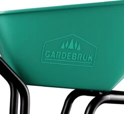 Gardebruk Kruiwagen 100 L - Kunststof Kuip – Tot 150KG Groen -Tuin En Buiten 1200x1099