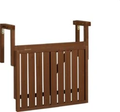 Relaxdays Balkontafel Inklapbaar - Klaptafel Balkon - Tafel Reling - Hangtafel Hout -Tuin En Buiten 1200x1118