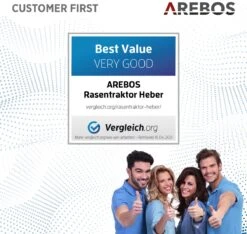 AREBOS Zitmaaierkrik Zitmaaier Kriksysteem Krik Hijstoestel Reinigingshulp 400kg 23 AREBOS Zitmaaierkrik Zitmaaier Kriksysteem Krik Hijstoestel Reinigingshulp 400kg -Tuin En Buiten 1200x1135