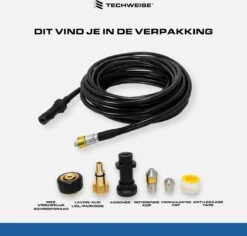 Techweise - Rioolslang Voor O.a. Kärcher - 15M - Met Roterende En Voorwaartse Kop -Tuin En Buiten 1200x1145 1
