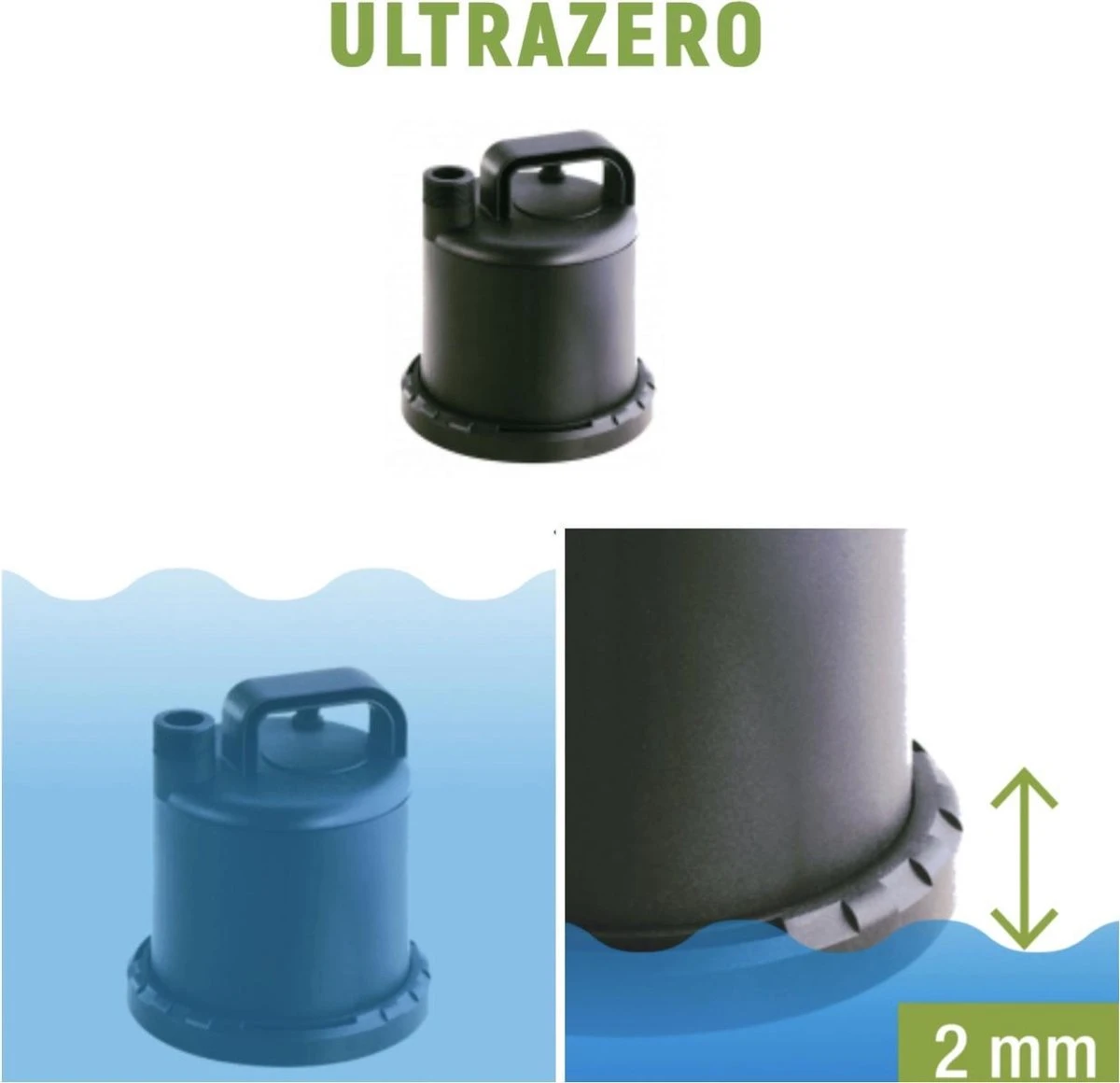 Sicce Ultra Zero - Vlakzuiger - Dompelpomp - Wateroverlast - 3000 L/h 4 Sicce Ultra Zero - Vlakzuiger - Dompelpomp - Wateroverlast - 3000 L/h - Afbeelding 2