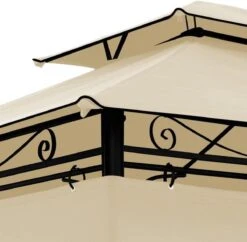 El Jardin - Partytent - 4x3 - Waterdicht Dak - Wanden - Beige Paviljoen -Tuin En Buiten 1200x1176