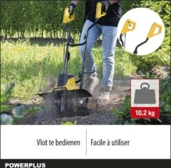 Powerplus POWXG72010 Tuinfrees - 1500W - Werkbreedte 450mm - Werkdiepte Max. 220mm - Incl. 6 Messen En Wielen -Tuin En Buiten 1200x1179 4