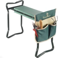GartenMeister 2 In 1 XXL Zit- En Kniebank - Belastbaar Tot 150 Kg - Inclusief Praktische Gereedschapstas