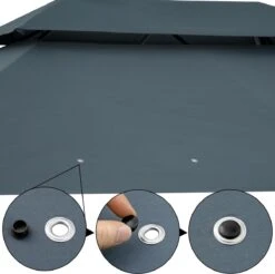 Casaria Paviljoen Topas 3x4m - UV-bescherming 50+ - Antraciet 22 Casaria Paviljoen Topas 3x4m - UV-bescherming 50+ - Antraciet -Tuin En Buiten 1200x1195 1