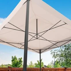 LifeGoods Partytent - 3x3 M - Zijwanden - Easy Up - Opvouwbaar - Waterdicht - Draagtas Met Wieltjes - Beige 21 LifeGoods Partytent - 3x3 M - Zijwanden - Easy Up - Opvouwbaar - Waterdicht - Draagtas Met Wieltjes - Beige -Tuin En Buiten 1200x1200 124