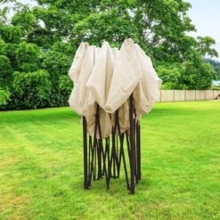 LifeGoods Partytent - 3x3 M - Zijwanden - Easy Up - Opvouwbaar - Waterdicht - Draagtas Met Wieltjes - Beige 23 LifeGoods Partytent - 3x3 M - Zijwanden - Easy Up - Opvouwbaar - Waterdicht - Draagtas Met Wieltjes - Beige -Tuin En Buiten 1200x1200 126