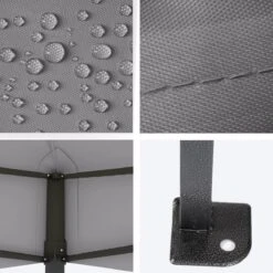 LifeGoods Partytent - 3x4.5 M - Zijwanden - Easy Up - Opvouwbaar - Waterdicht - Draagtas Met Wieltjes - Donkergrijs 18 LifeGoods Partytent - 3x4.5 M - Zijwanden - Easy Up - Opvouwbaar - Waterdicht - Draagtas Met Wieltjes - Donkergrijs -Tuin En Buiten 1200x1200 156