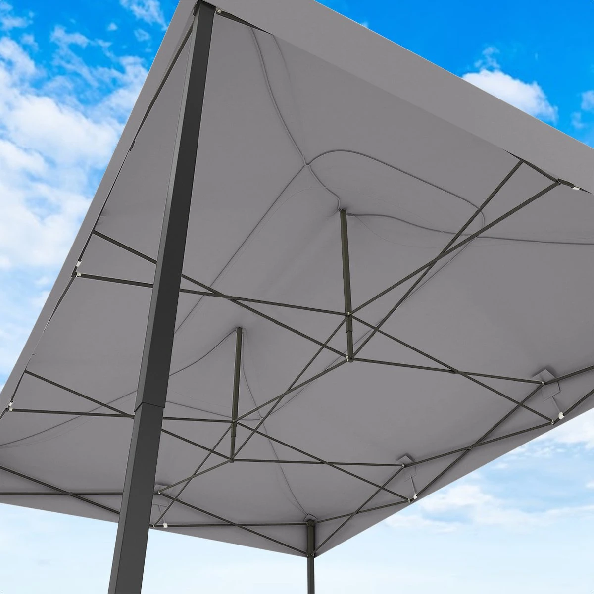 LifeGoods Partytent - 3x4.5 M - Zijwanden - Easy Up - Opvouwbaar - Waterdicht - Draagtas Met Wieltjes - Donkergrijs 10 LifeGoods Partytent - 3x4.5 M - Zijwanden - Easy Up - Opvouwbaar - Waterdicht - Draagtas Met Wieltjes - Donkergrijs - Afbeelding 8