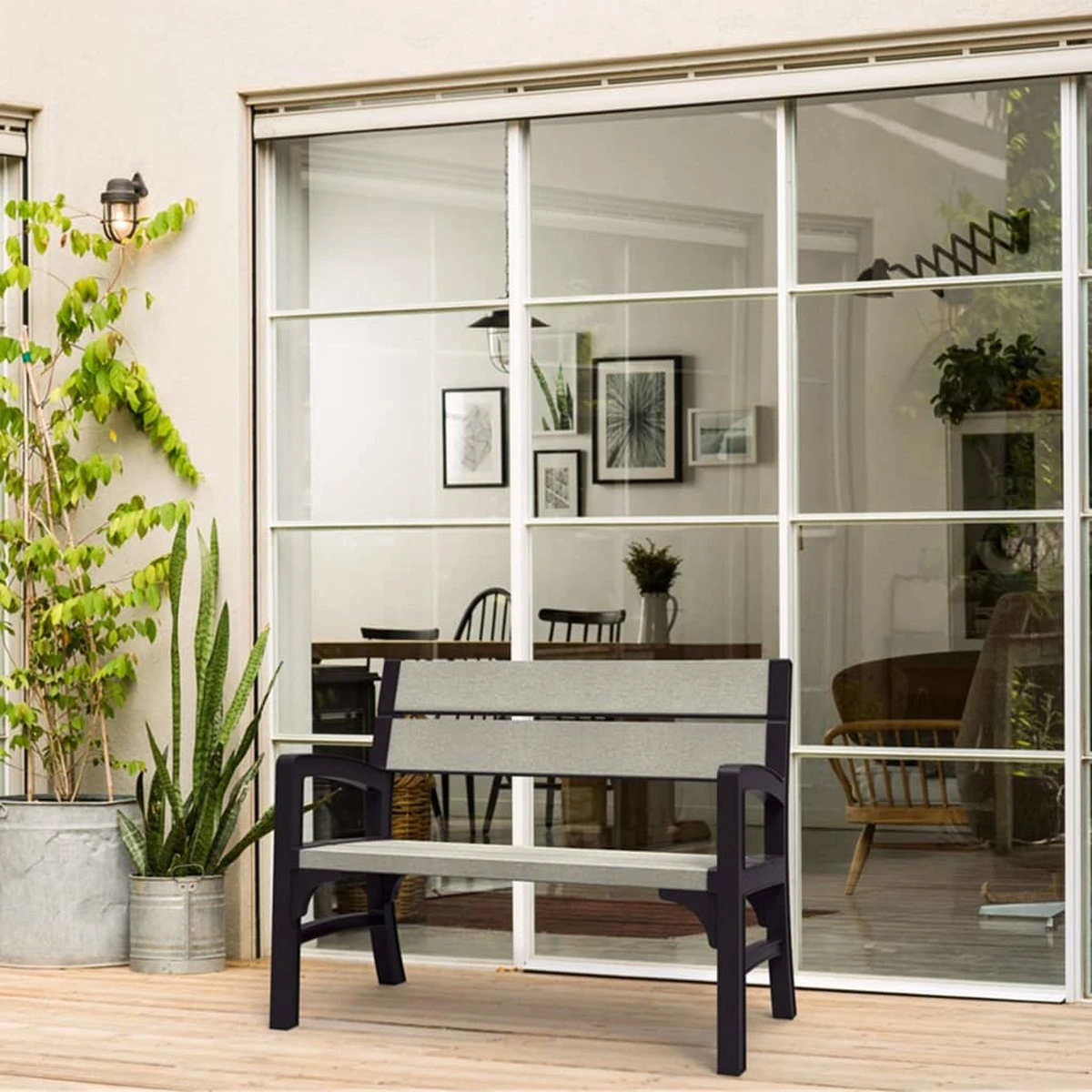 Keter Montero Tuinbank – 2-personen - 120x61x91cm - Grafiet 18 Keter Montero Tuinbank – 2-personen - 120x61x91cm - Grafiet - Afbeelding 16