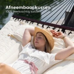 Vita5 Hangmat Met Standaard En Spreidstok – 2 Persoons – Incl. Bekerhouder - Afneembaar Kussen – Uv-bestendig – Beige 18 Vita5 Hangmat Met Standaard En Spreidstok – 2 Persoons – Incl. Bekerhouder - Afneembaar Kussen – Uv-bestendig – Beige -Tuin En Buiten 1200x1200 177