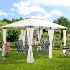 El Jardin - Partytent - 4x3 - Waterdicht Dak - Wanden - Beige Paviljoen -Tuin En Buiten 1200x1200 186