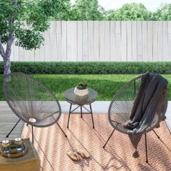 LifeGoods Acapulco Bistroset - 3-Delig - Tuinset Met Bijzettafel - Grijs 19 LifeGoods Acapulco Bistroset - 3-Delig - Tuinset Met Bijzettafel - Grijs -Tuin En Buiten 1200x1200 198