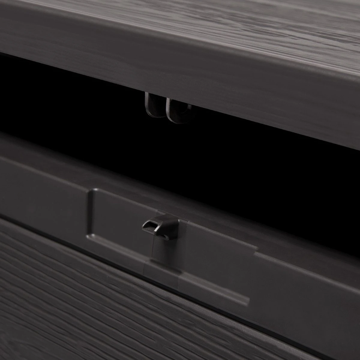 Merkloos Woody Tuin Opbergbox - 324 Liter 45x120x60 Cm - Tuinkussenbox - Antraciet/bruin 10 Merkloos Woody Tuin Opbergbox - 324 Liter 45x120x60 Cm - Tuinkussenbox - Antraciet/bruin - Afbeelding 8