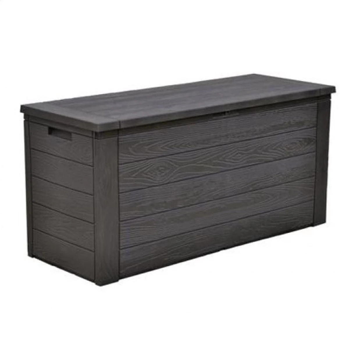 Merkloos Woody Tuin Opbergbox - 324 Liter 45x120x60 Cm - Tuinkussenbox - Antraciet/bruin 12 Merkloos Woody Tuin Opbergbox - 324 Liter 45x120x60 Cm - Tuinkussenbox - Antraciet/bruin - Afbeelding 10