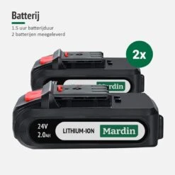 Mardin Mini Kettingzaag - Snoeizaag - Kettingzaag - Kettingzaag Electrisch Met 2 Accu - Inclusief Koffer - 1 Extra Accu - Zwart -Tuin En Buiten 1200x1200 330