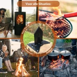 Miseru Houtklover – Geen Bijl Nodig – No Axe - Houtsplijter – Houtkliever – HANDMADE In Holland - Houtklover Voor Aanmaakhout – Metaal -Tuin En Buiten 1200x1200 337