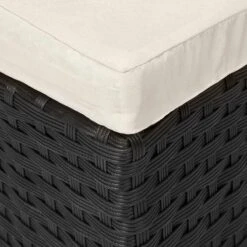 Casaria Polyrattan Zonne-Eiland Ø185cm – Incl. Kussens - Zwart Crème 25 Casaria Polyrattan Zonne-Eiland Ø185cm – Incl. Kussens - Zwart Crème -Tuin En Buiten 1200x1200 4