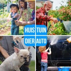 Strex Flexibele Tuinslang 15M Met Sproeikop - Uitrekbaar - Incl. Koppelingen, Ophanghaak & Opbergzak 16 Strex Flexibele Tuinslang 15M Met Sproeikop - Uitrekbaar - Incl. Koppelingen, Ophanghaak & Opbergzak -Tuin En Buiten 1200x1200 506