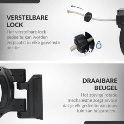 Buxibo - Wandslangenbox 20 Meter + 2 Meter - Tuinslang Met Haspel - 9 Sproei Standen - Slangenhouder 180° Draaibaar - Tuinslanghaspel Zwart+ Gratis Sproeier - Zwart -Tuin En Buiten 1200x1200 529