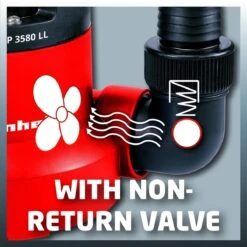 Einhell Dompelpomp GC-SP 3580 LL (350 W - 8000 L/h - 1 Mm Restwater - Traploos Instelbare Vlotterschakelaar - GeÃ¯ntegreerd Terugslagventiel - Draaghandvat - Kabelopwikkeling - Mechanische Afdichting) -Tuin En Buiten 1200x1200 604