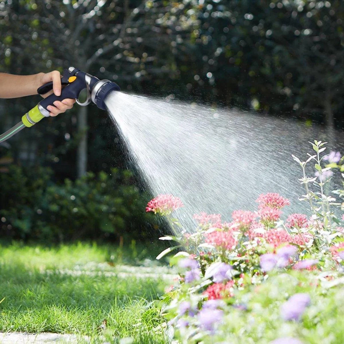 Voxon Sproeikop | Broespistool | Spuitpistool Voor Tuinslang | Metalen Constrcutie Met Soft-grip Handvat 9 Voxon Sproeikop | Broespistool | Spuitpistool Voor Tuinslang | Metalen Constrcutie Met Soft-grip Handvat - Afbeelding 7