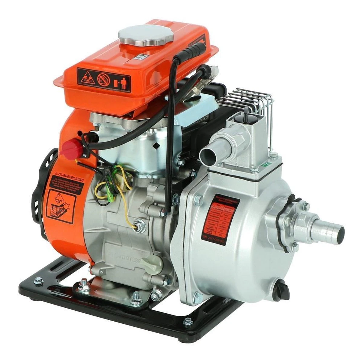 Kibani Waterpomp 8.000 Liter P/uur - 98 Cc / 1.5 PK 4-takt Benzine Motor - 4000 Toeren/Minuut - Doorstroming 8 M³ P/uur - Tuinpomp 13 Kibani Waterpomp 8.000 Liter P/uur - 98 Cc / 1.5 PK 4-takt Benzine Motor - 4000 Toeren/Minuut - Doorstroming 8 M³ P/uur - Tuinpomp - Afbeelding 11