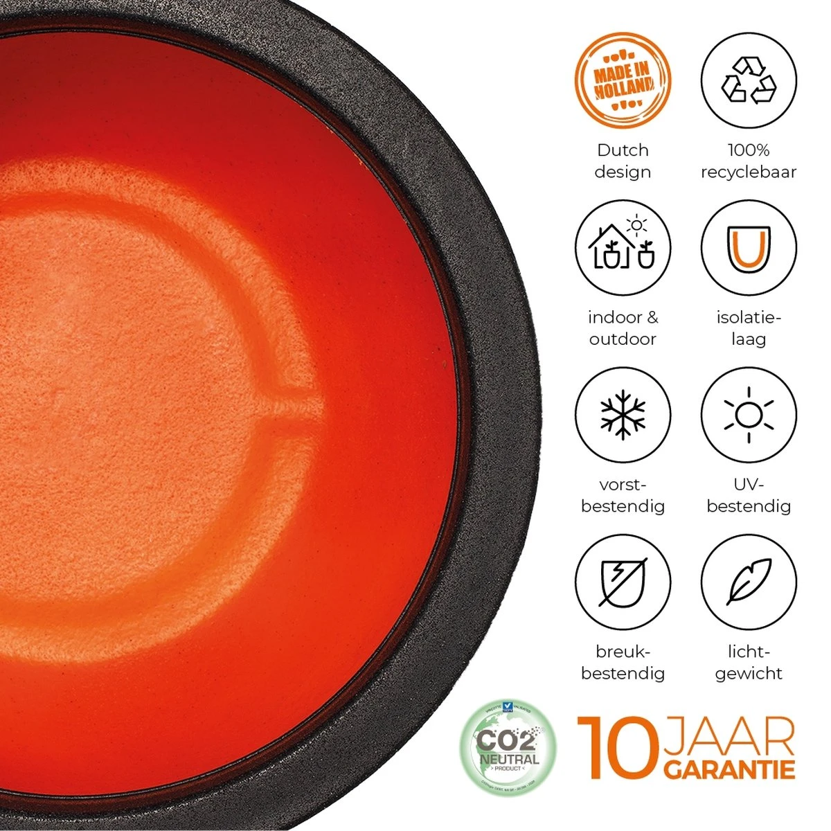 Capi Europe - Vaas Elegant Deluxe Rib NL - 56x84 - Zwart - Voor Binnen En Buiten - KBLR1132 9 Capi Europe - Vaas Elegant Deluxe Rib NL - 56x84 - Zwart - Voor Binnen En Buiten - KBLR1132 - Afbeelding 7