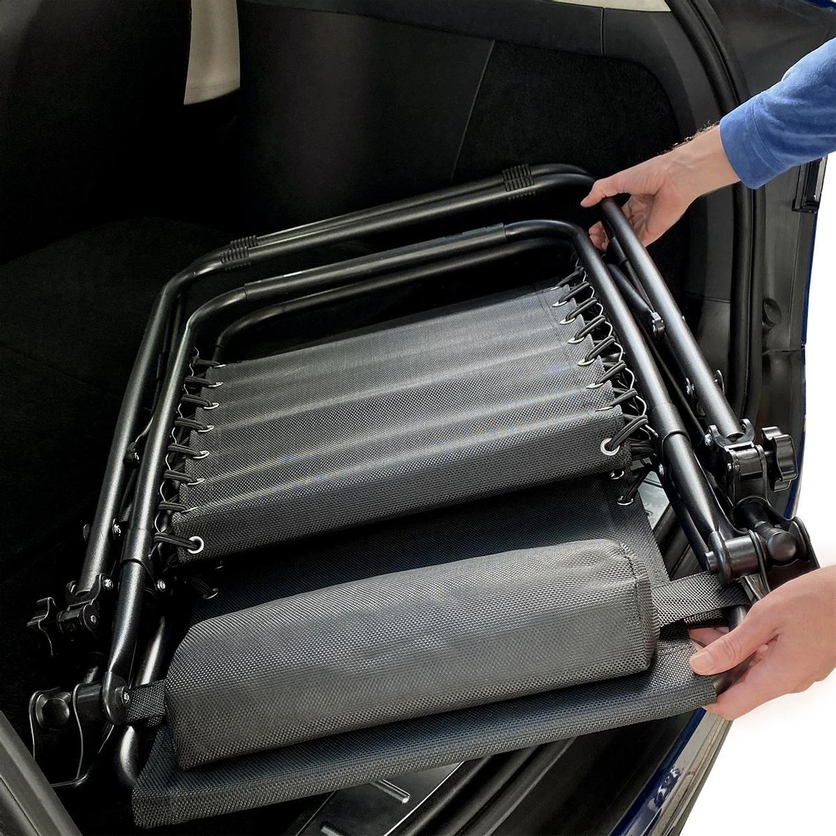 LifeGoods Opvouwbare Tuinstoelen - Verstelbaar Zonnescherm - 2 Stuks - 30°-90° Verstelbaar - Metaal - Zwart 8 LifeGoods Opvouwbare Tuinstoelen - Verstelbaar Zonnescherm - 2 Stuks - 30°-90° Verstelbaar - Metaal - Zwart - Afbeelding 6