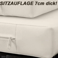 Casaria Polyrattan Zonne-Eiland Ø185cm – Incl. Kussens - Zwart Crème 37 Casaria Polyrattan Zonne-Eiland Ø185cm – Incl. Kussens - Zwart Crème -Tuin En Buiten 1200x1200 9