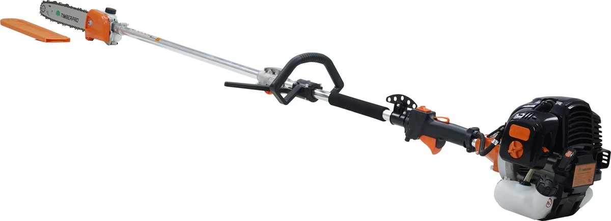TIMBERPRO - 5-in-1 – Multitool – Benzine - Kettingzaag - Bosmaaier -Kantenmaaier - Haagschaar - Verlengstuk - 52 Cc. 11 TIMBERPRO - 5-in-1 – Multitool – Benzine - Kettingzaag - Bosmaaier -Kantenmaaier - Haagschaar - Verlengstuk - 52 Cc. - Afbeelding 9