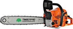 TIMBERPRO - Kettingzaag - 62 Cc - Benzine - Zwaardlengte 50 Cm - Met Transportzak - Met 2e Ketting -Tuin En Buiten 1200x484