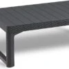 Allibert Lyon Tuintafel - 116x71,5x66/40 Cm - Grafiet -Tuin En Buiten 1200x576