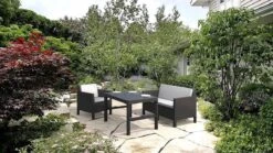 Allibert Lyon Tuintafel - 116x71,5x66/40 Cm - Grafiet -Tuin En Buiten 1200x675