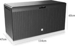 Prosperplast Opbergbox Met Deksel – Waterdicht Wielen 290 L -Antraciet 13 Prosperplast Opbergbox Met Deksel – Waterdicht Wielen 290 L -Antraciet -Tuin En Buiten 1200x732