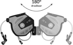 CoolHome Wandslangenbox 15 Meter + 1,5 Meter - Tuinslang Met Haspel- Slangenhouder 180° Draaibaar - Tuinslanghaspel Zwart - Grijs -Tuin En Buiten 1200x751 2