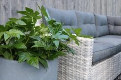 Merkloos Rivièra Original | Loungeset Hoekset Dining Set Tuinset | Wicker | Hoekbank, Hoge Tuintafel, 2 Hockers | 6 Zitplaatsen -Tuin En Buiten 1200x793 1