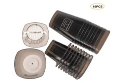 Merkloos Kruidenpot Waterreservoir Verse Kruiden Plantenpot Met Watergeefsysteem Voor Vensterbank Keuken Kruidentuin Binnen Set Van 10 Stuks Zwart -Tuin En Buiten 1200x806