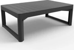 Allibert Lyon Tuintafel - 116x71,5x66/40 Cm - Grafiet -Tuin En Buiten 1200x820