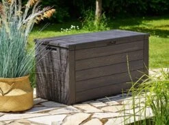 Merkloos Woody Tuin Opbergbox - 324 Liter 45x120x60 Cm - Tuinkussenbox - Antraciet/bruin 17 Merkloos Woody Tuin Opbergbox - 324 Liter 45x120x60 Cm - Tuinkussenbox - Antraciet/bruin -Tuin En Buiten 1200x884